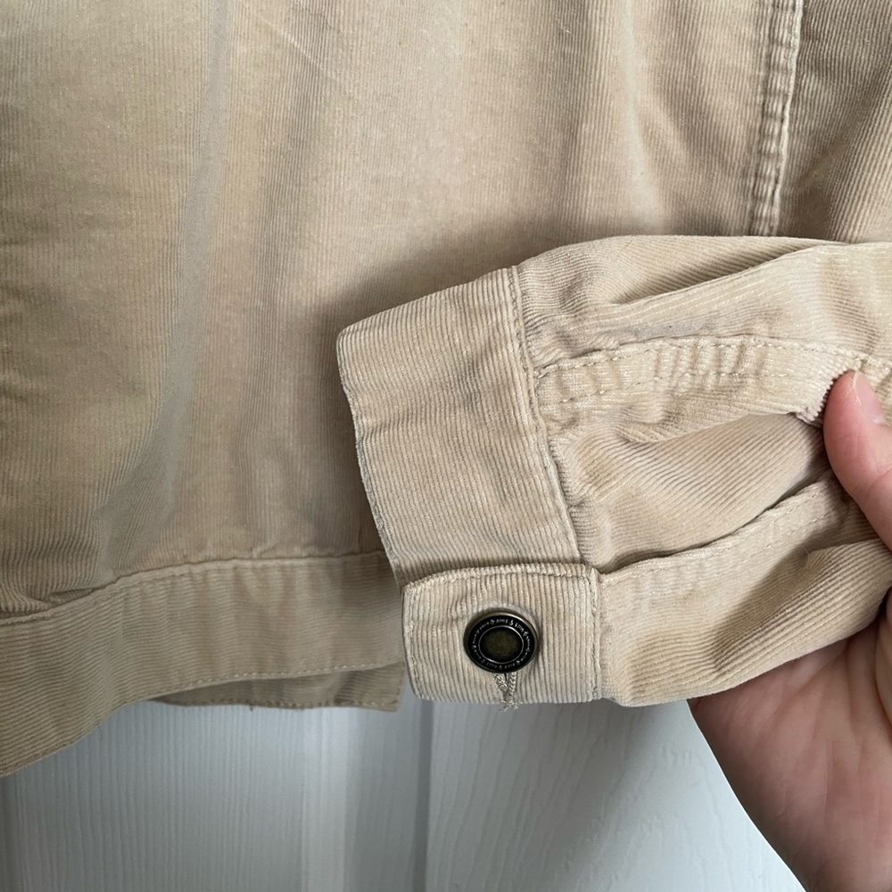 Charter Club Women’s Petite Medium Tan Button-Up Corduroy Jacket - Picture 4 of 11